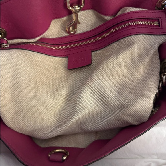 Gucci Soho medium size/Gucci Soho Medium Black Double Leather Chain Shoulder Bag - Picture 16 of 16